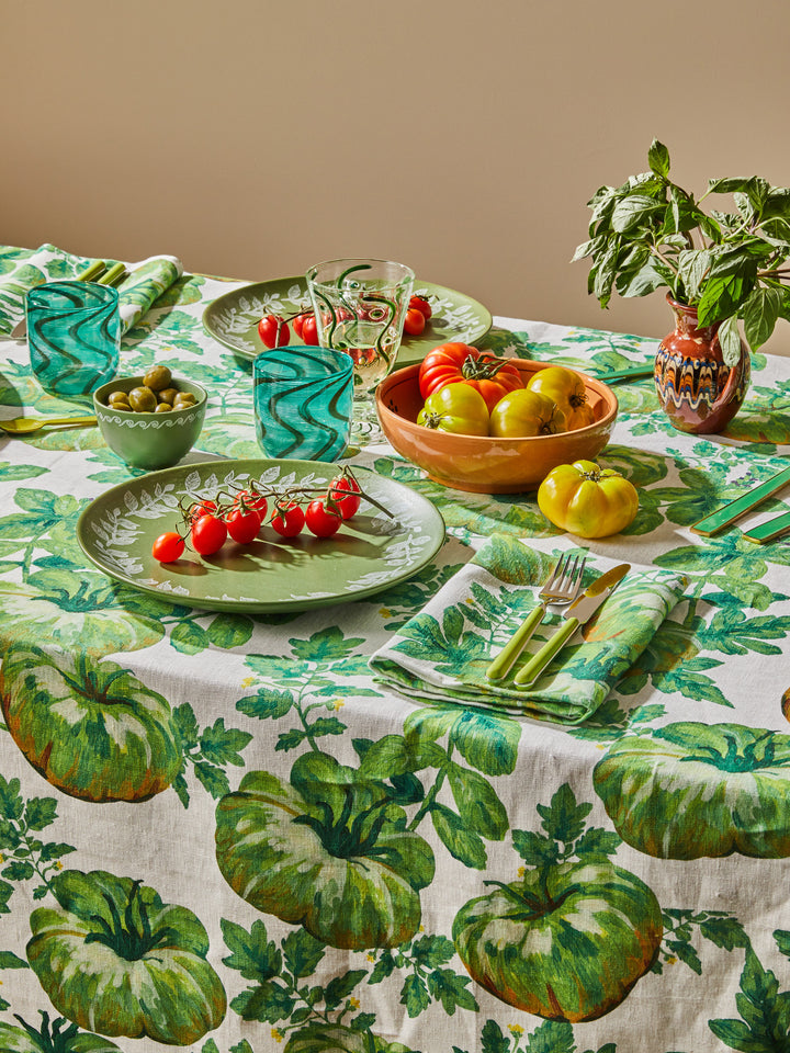 Heirloom Green Linen Napkins