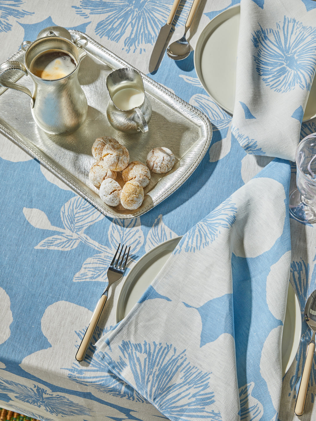 Jardin Dove Linen Napkins