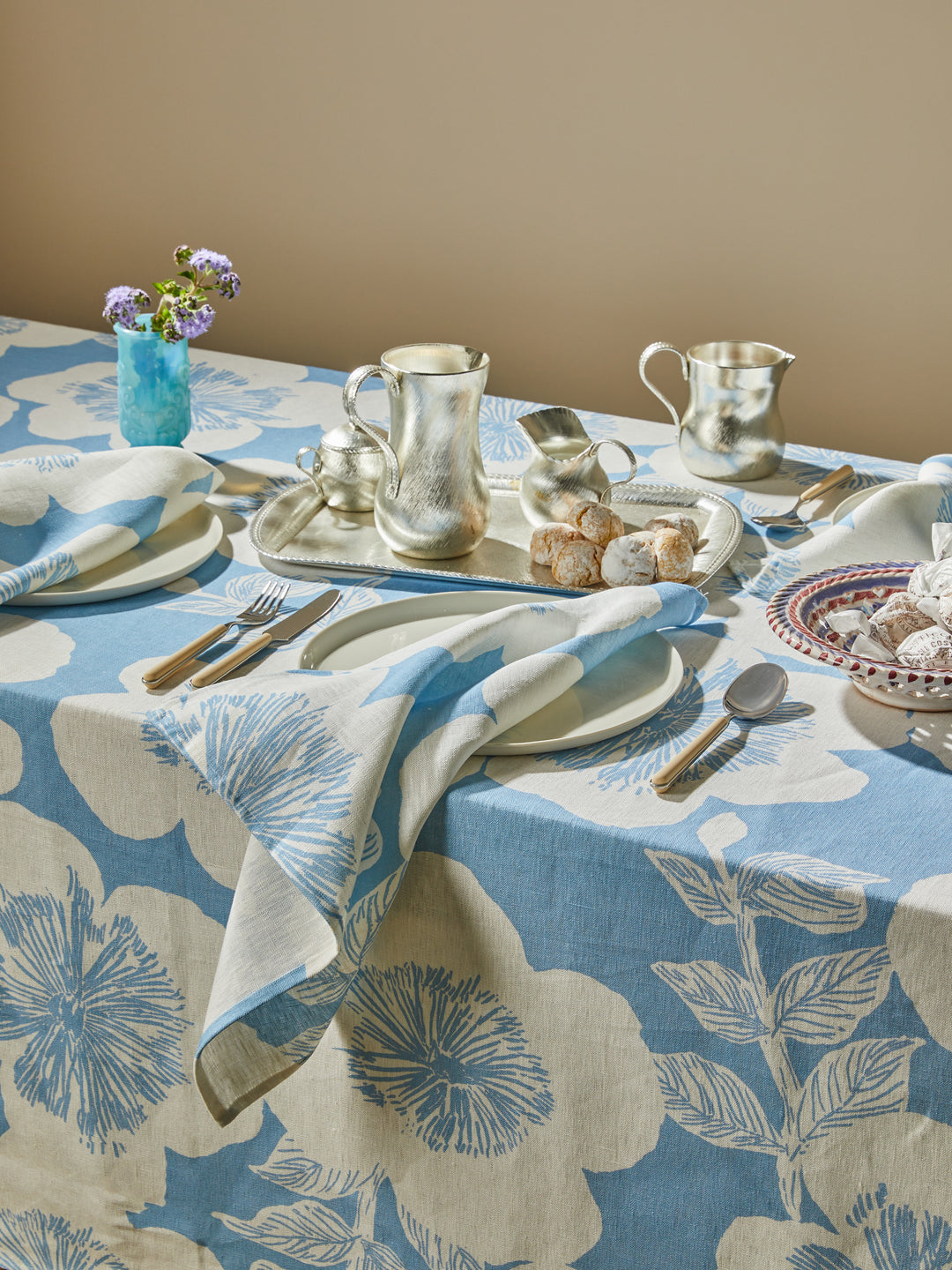 Jardin Dove Linen Napkins