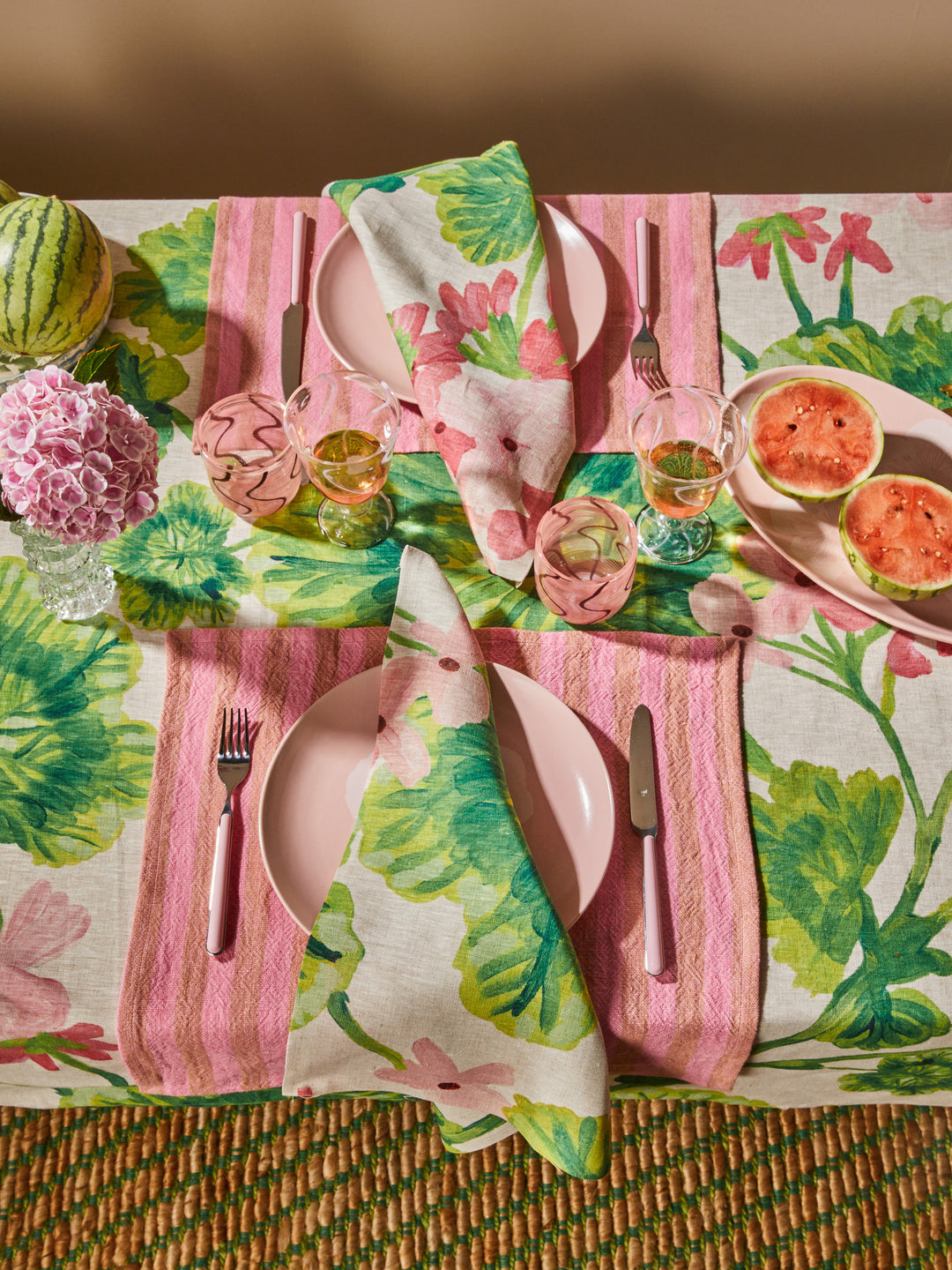 Geranium Multi Linen Napkins
