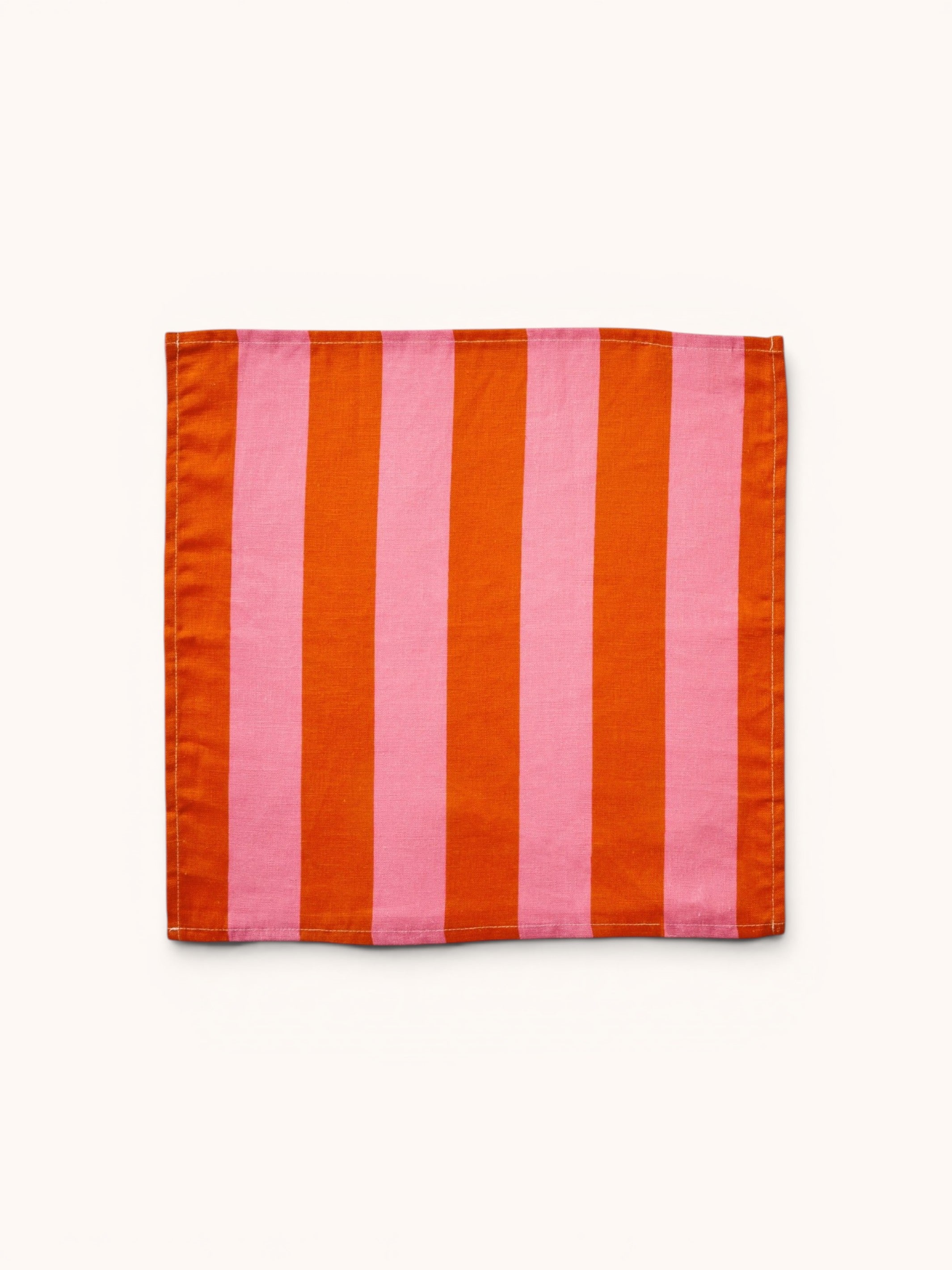 Bold Stripe Sorbet Linen Napkins