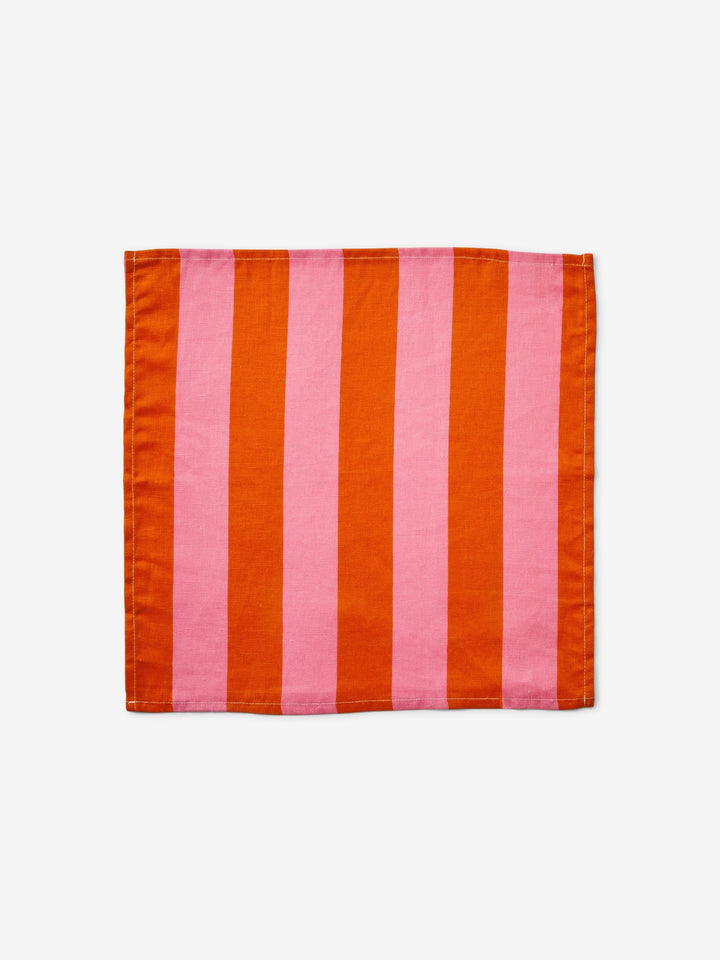 Bold Stripe Sorbet Linen Napkins