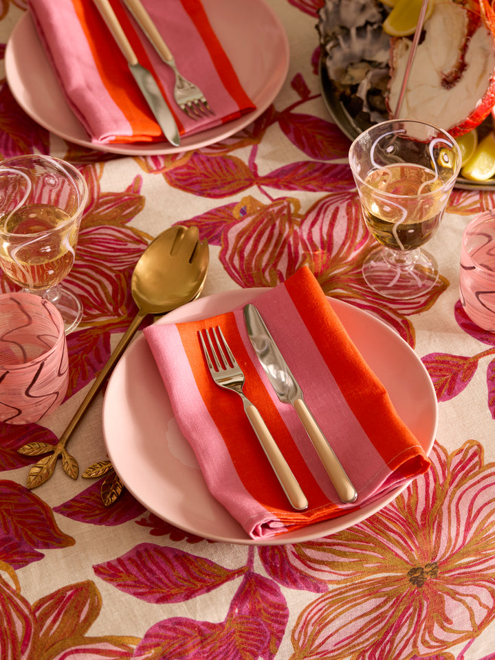Bold Stripe Sorbet Linen Napkins