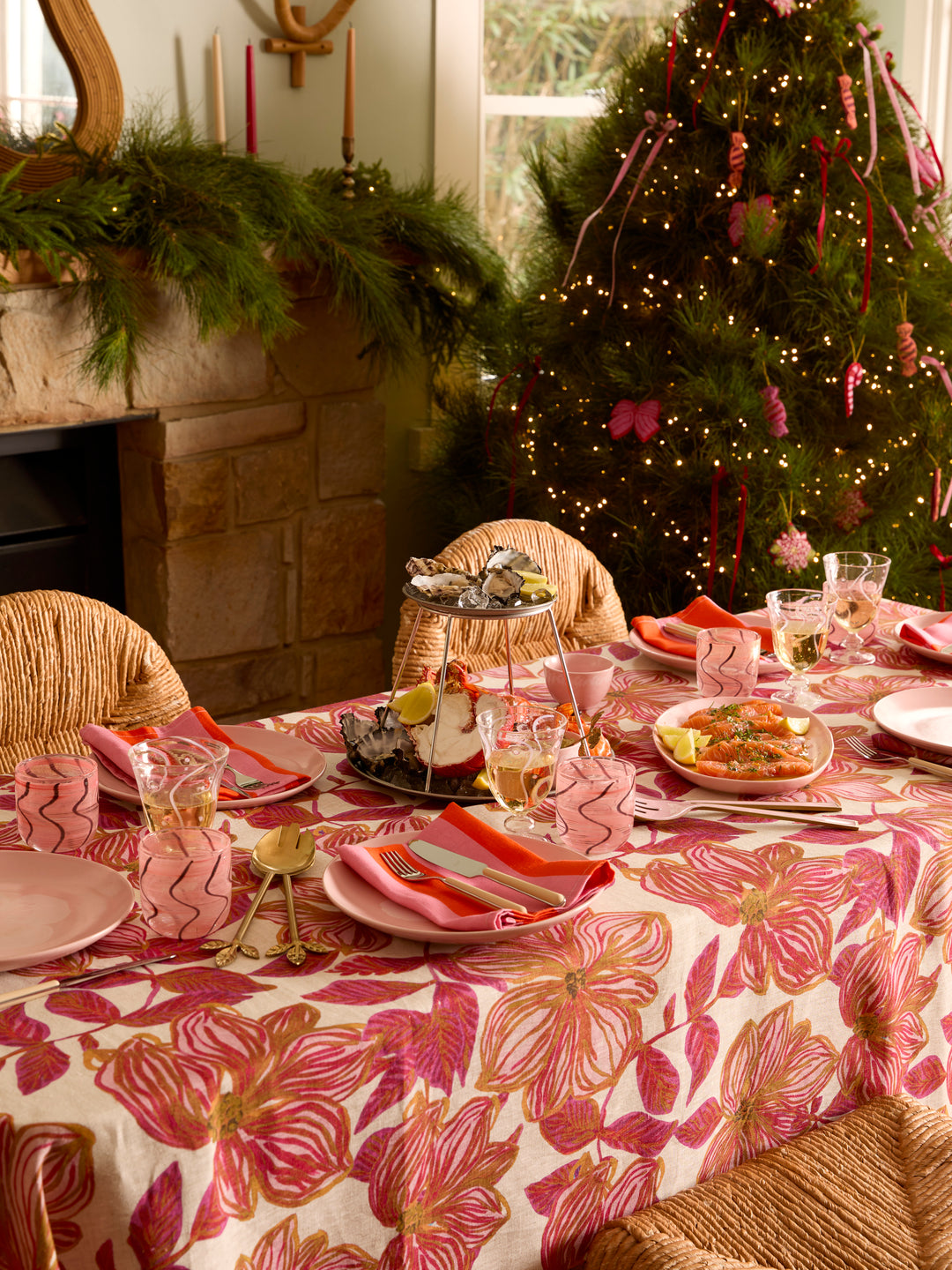 Bold Stripe Sorbet Linen Napkins