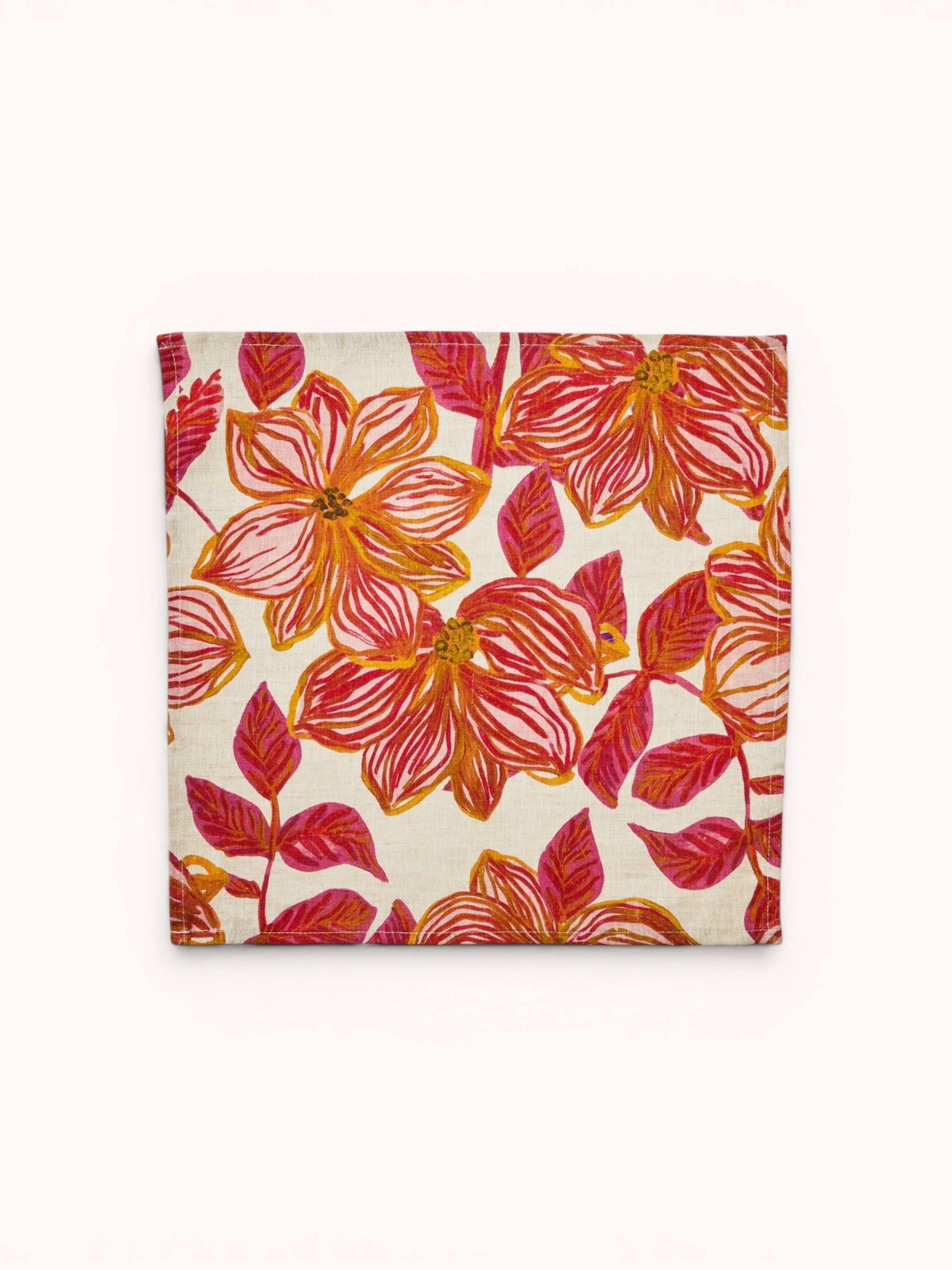 Azalea Pink Linen Napkins