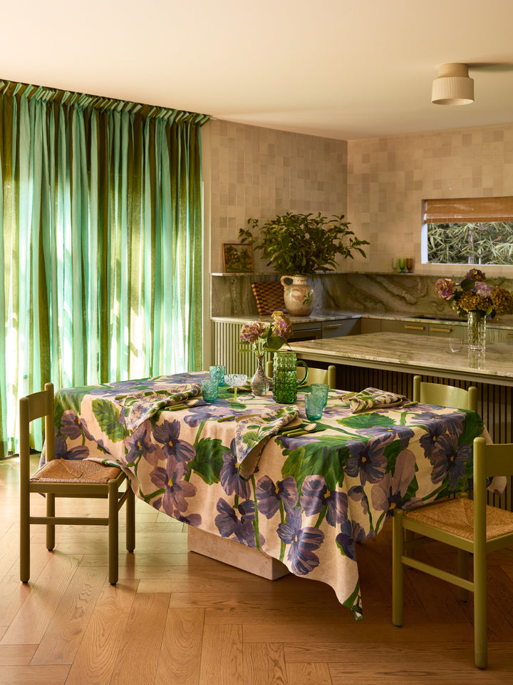 Lilas Blue Linen Napkins