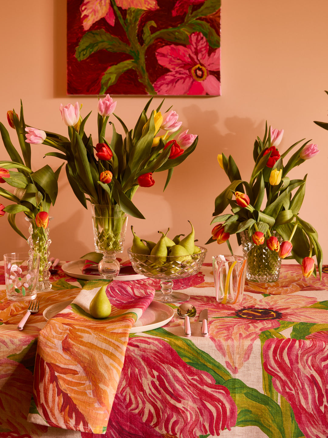 Tulip Multi Linen Napkins