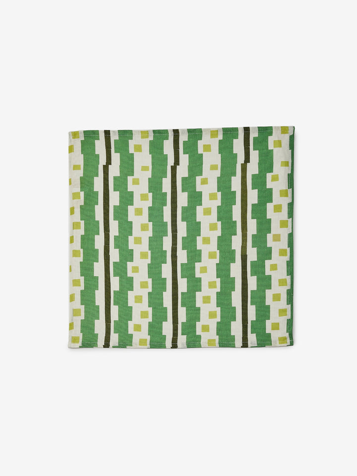 Bauhaus Green Linen Napkins