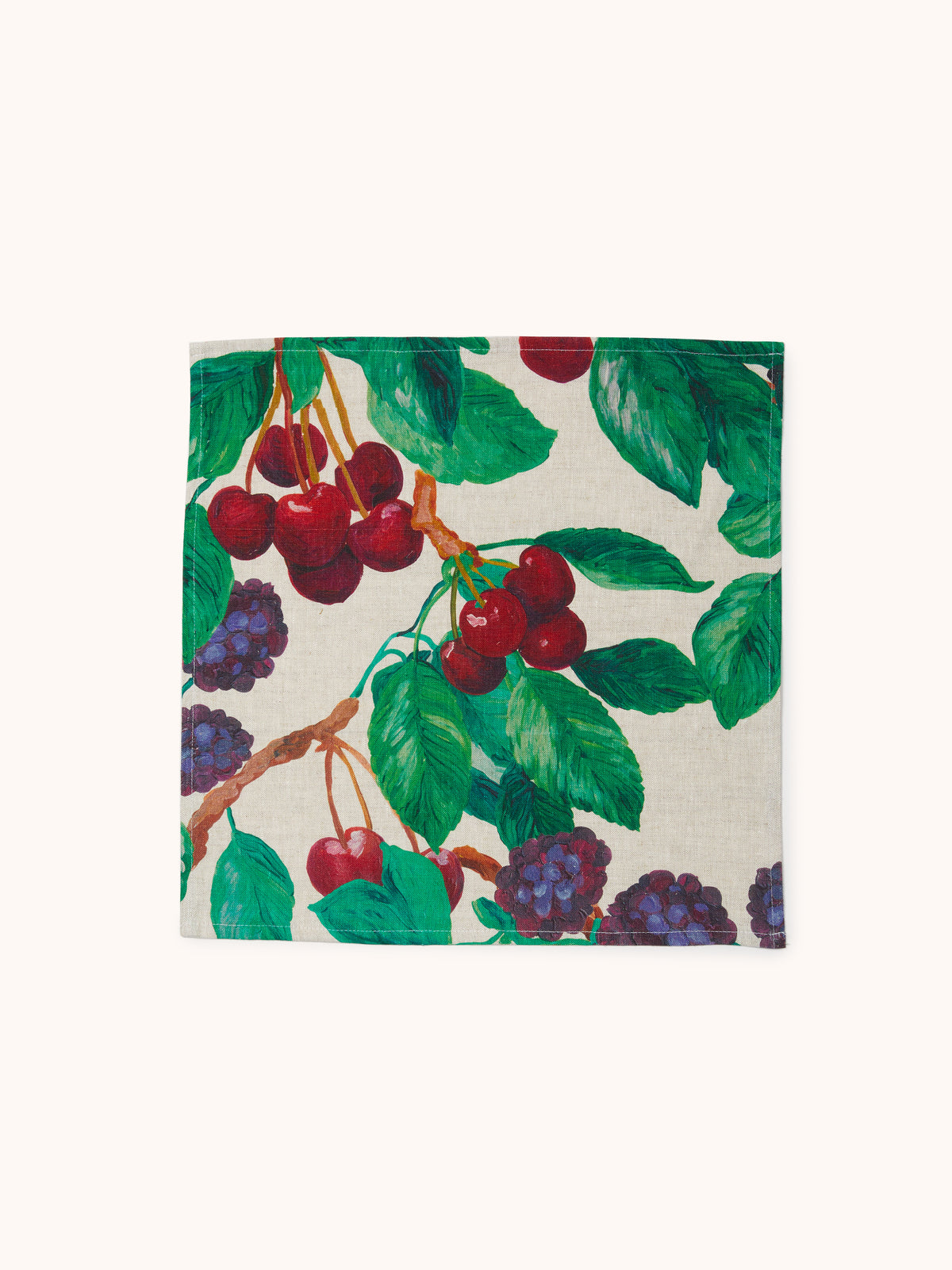 Cherries and Berries Multi Linen Napkins