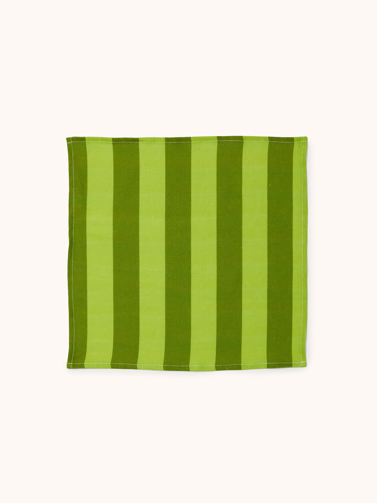 Bold Stripe Citron Linen Napkins