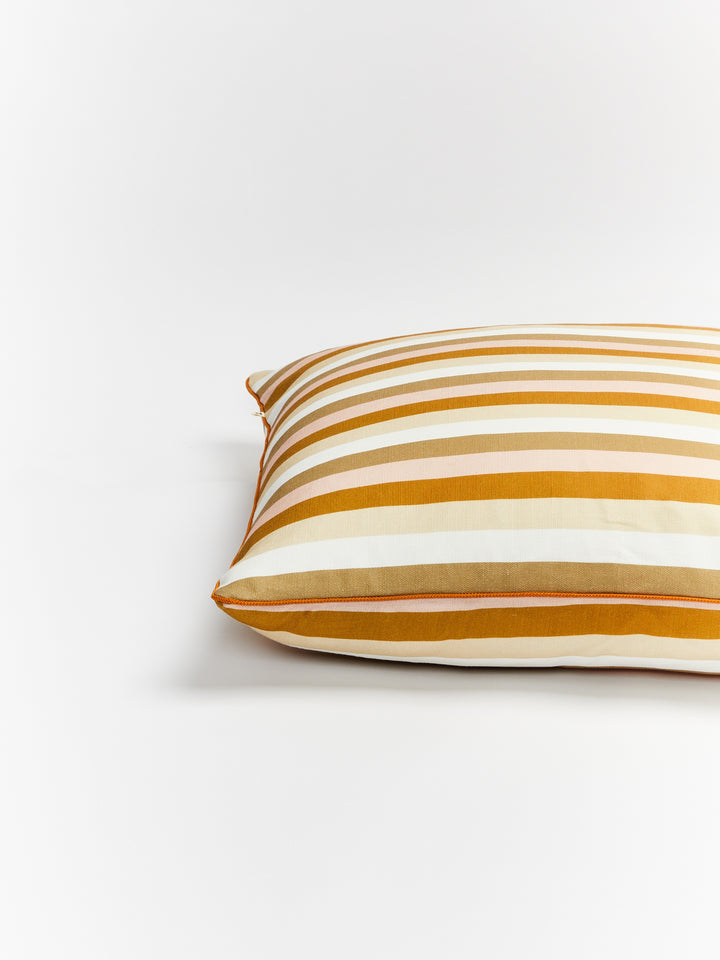 Florence Stripe Wheat Outdoor Cushion