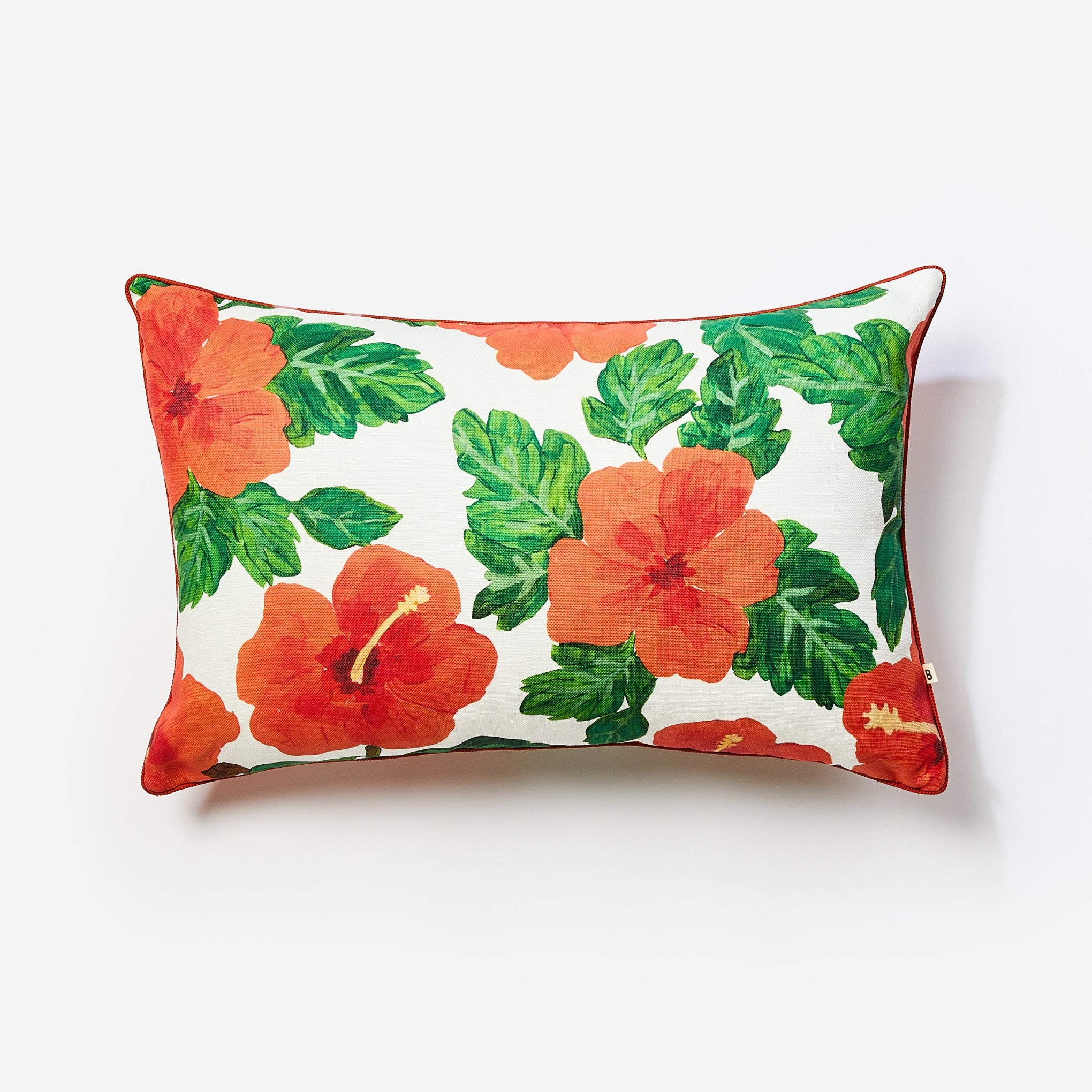 Hibiscus Red 60x40cm Outdoor Cushion