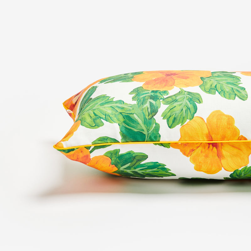 Hibiscus Yellow 60x40cm Outdoor Cushion