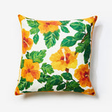 Hibiscus Yellow 60cm Outdoor Cushion