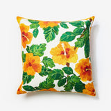 Hibiscus Yellow 60cm Outdoor Cushion