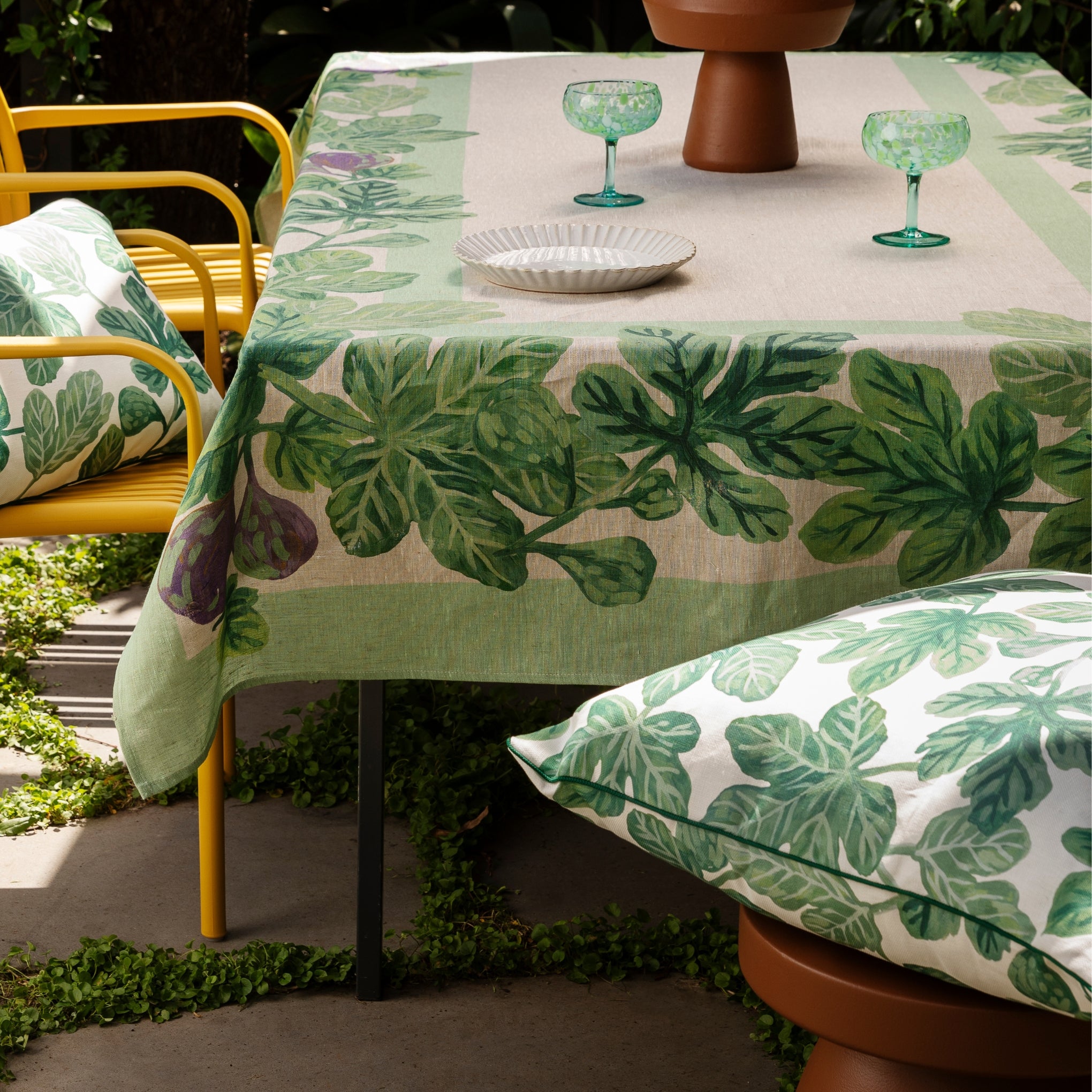 Fig Green 60cm Outdoor Cushion