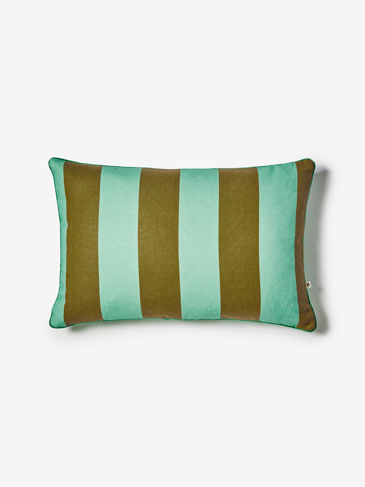 Big Stripe Mint Outdoor Cushion