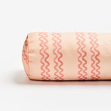 Double Waves Pink 60x20cm Outdoor Bolster Cushion