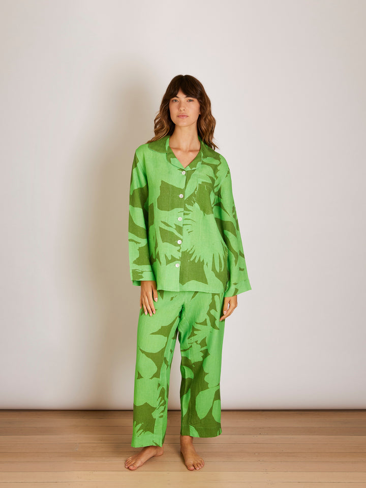Carmine Green Pyjama Set - Almost Perfect