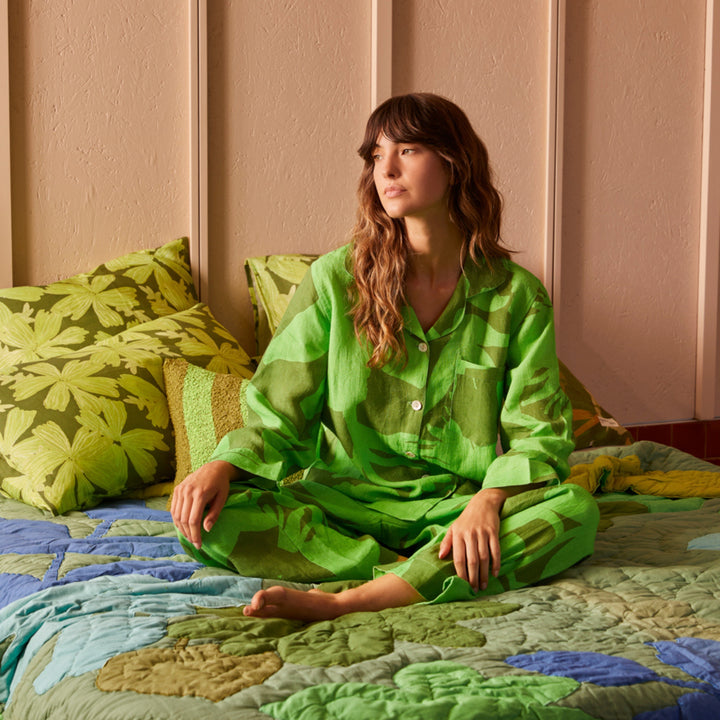 Carmine Green Pyjama Set