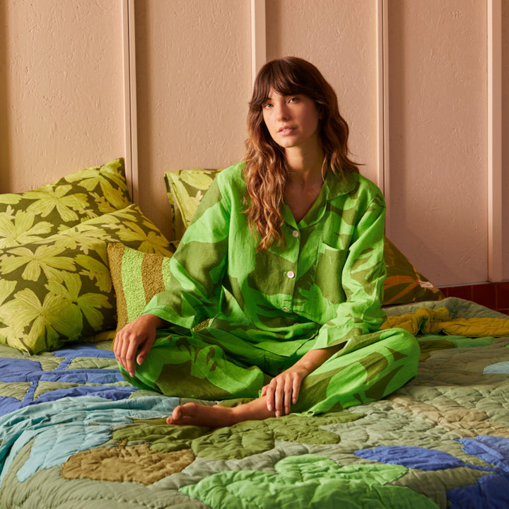 Carmine Green Pyjama Set