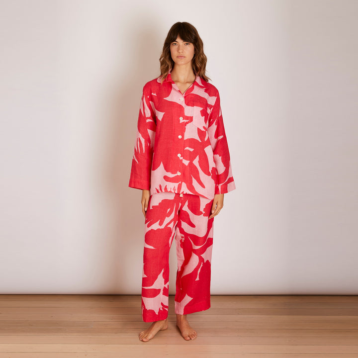 Carmine Pink Pyjama Set