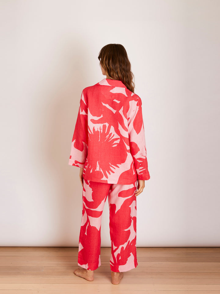 Carmine Pink Pyjama Set - Almost Perfect