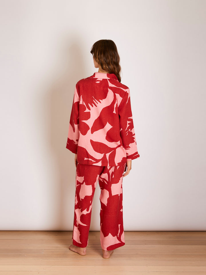 Carmine Burgundy Pyjama Set - Almost Perfect