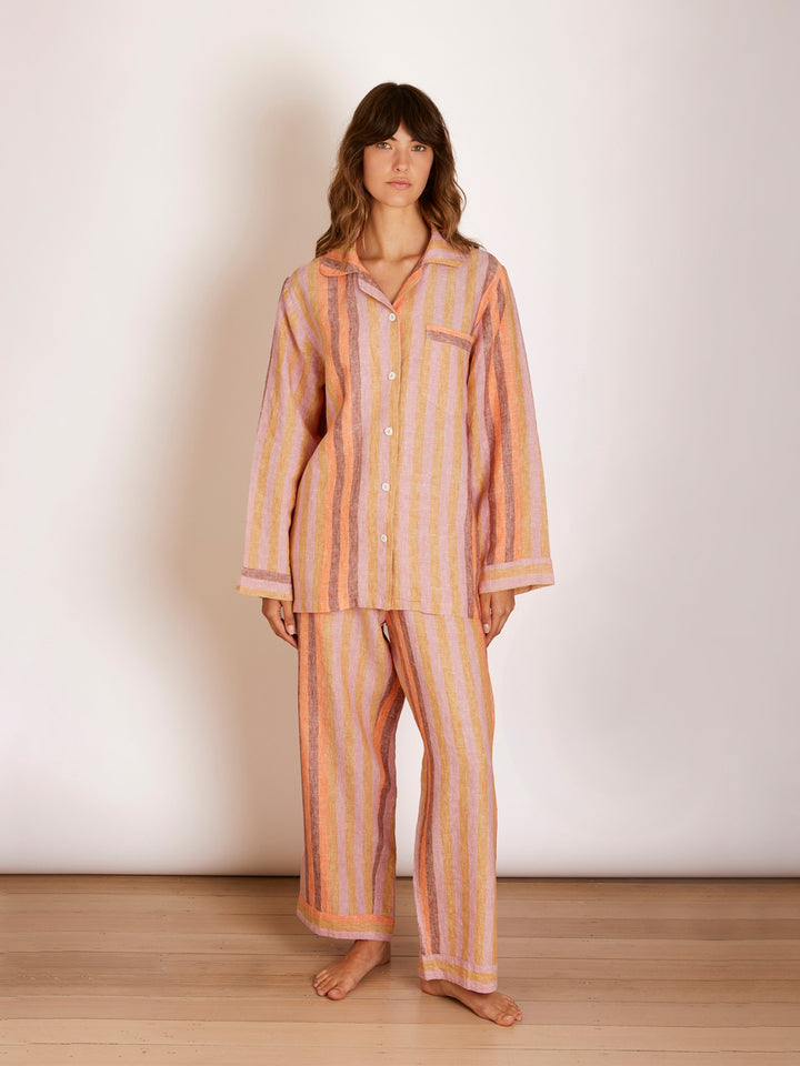 Stripe Orange Pyjama Set