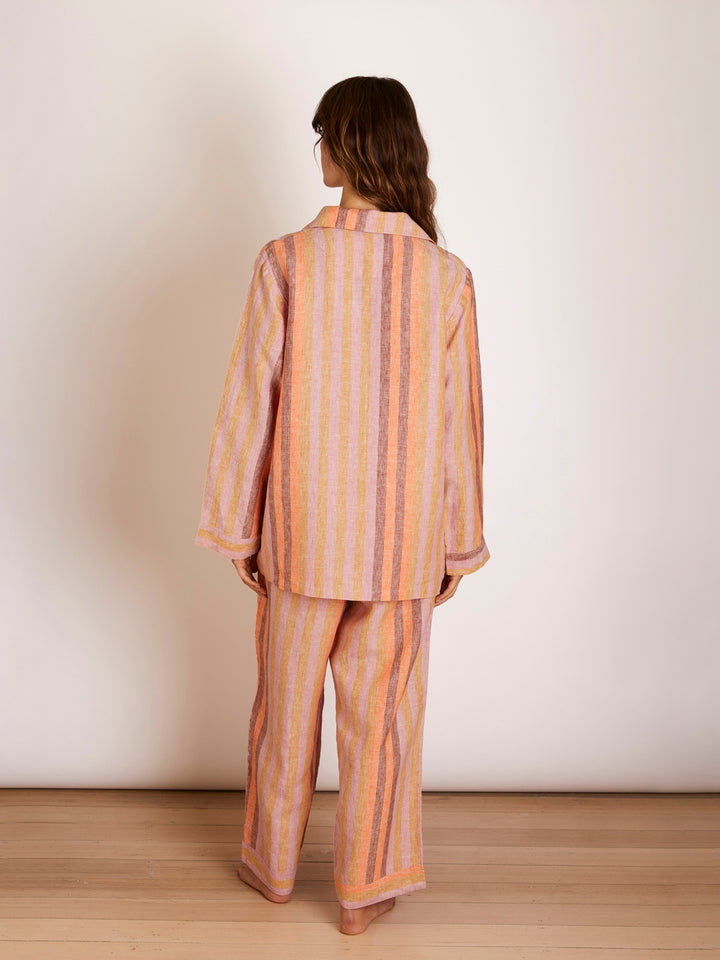 Stripe Orange Pyjama Set
