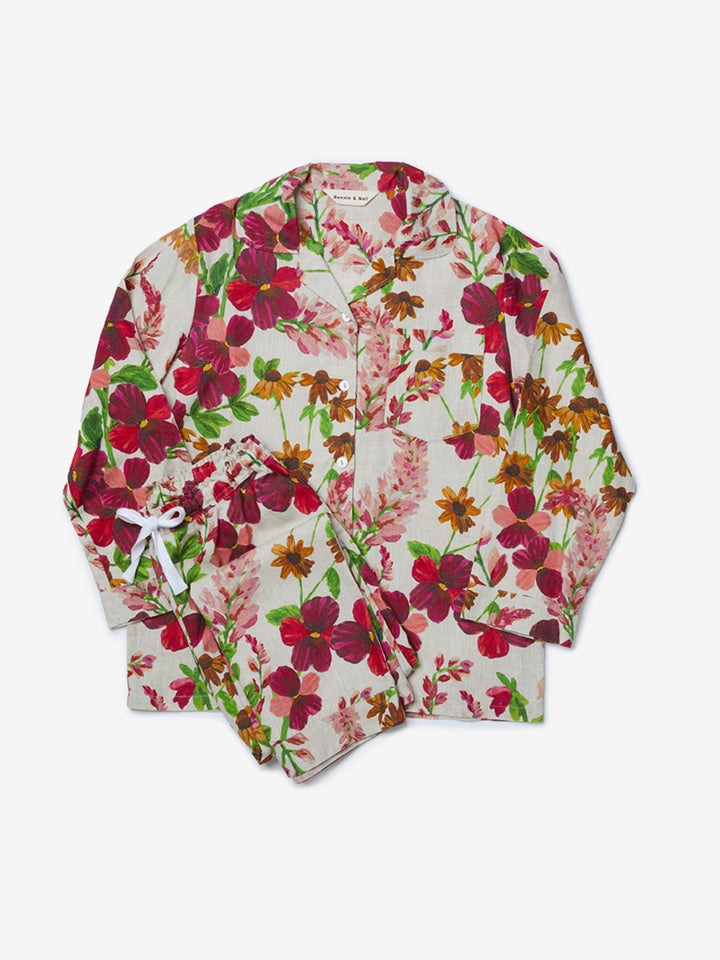 Lupin Multi Linen Pyjama Set