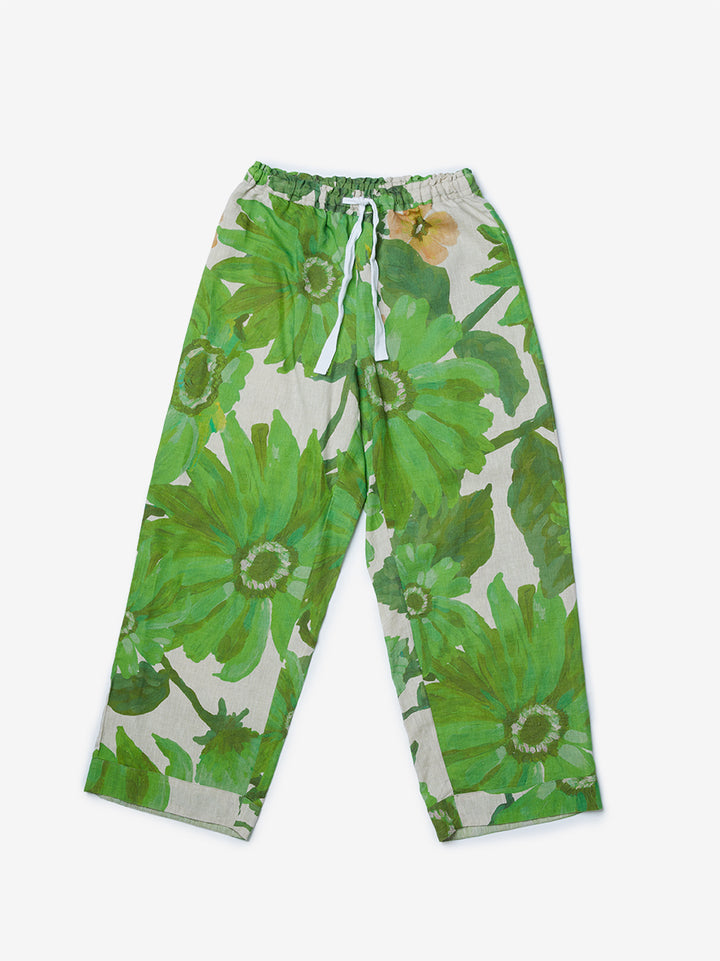 Marigold Leaf Linen Pyjama Set