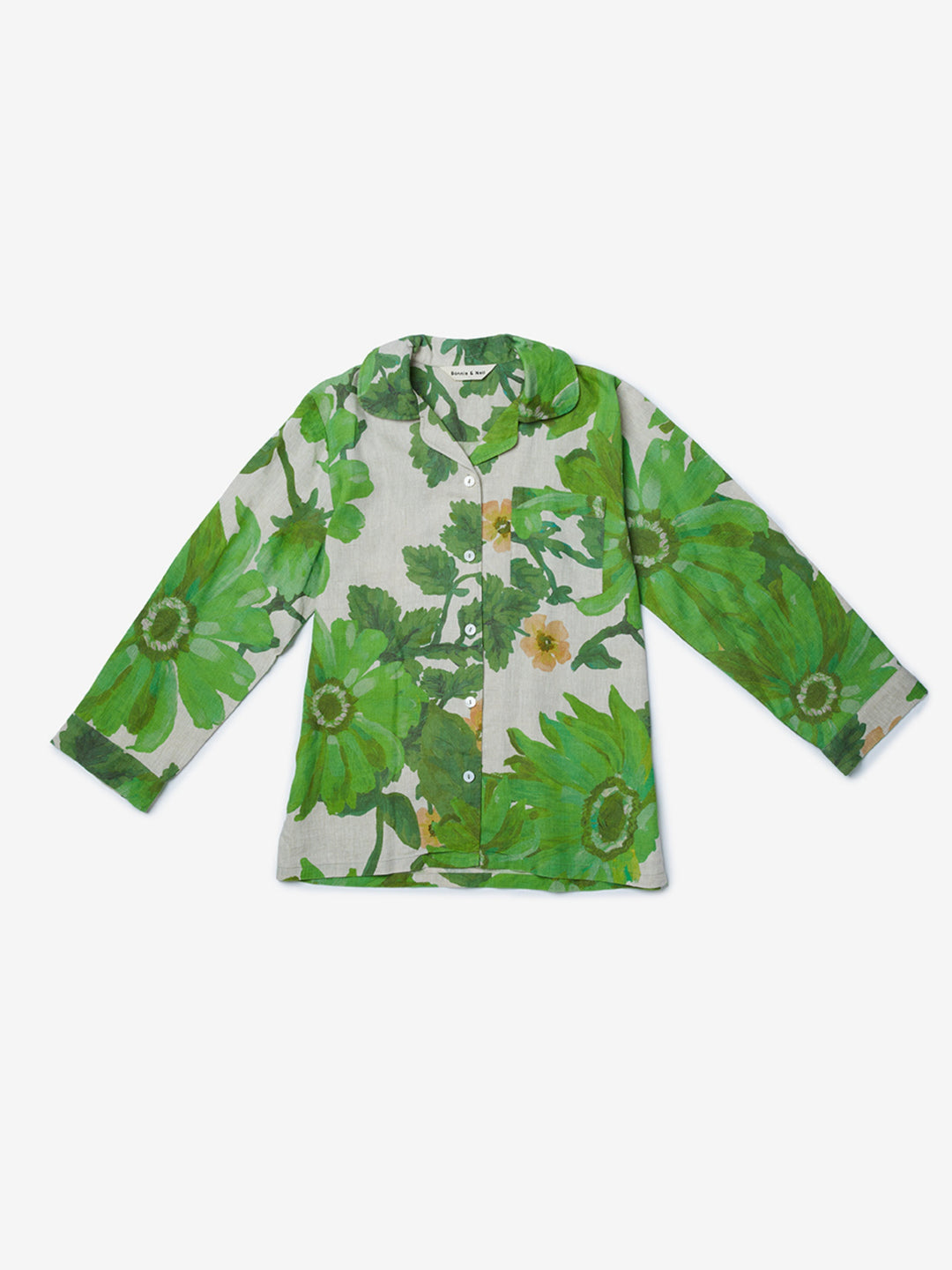 Marigold Leaf Linen Pyjama Set