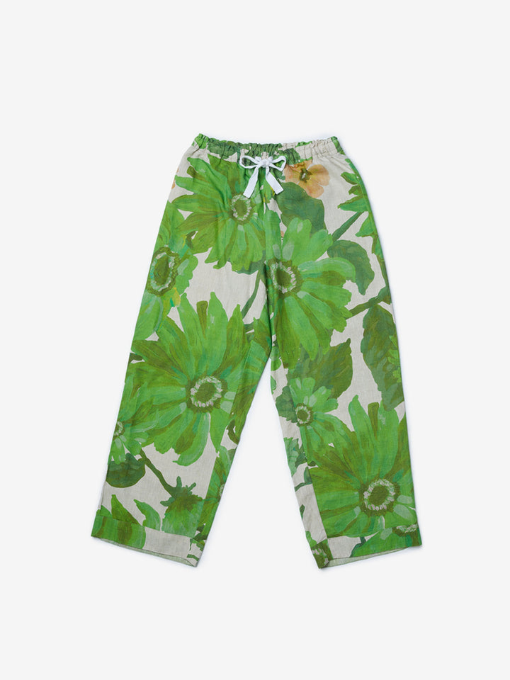 Marigold Leaf Linen Pyjama Set