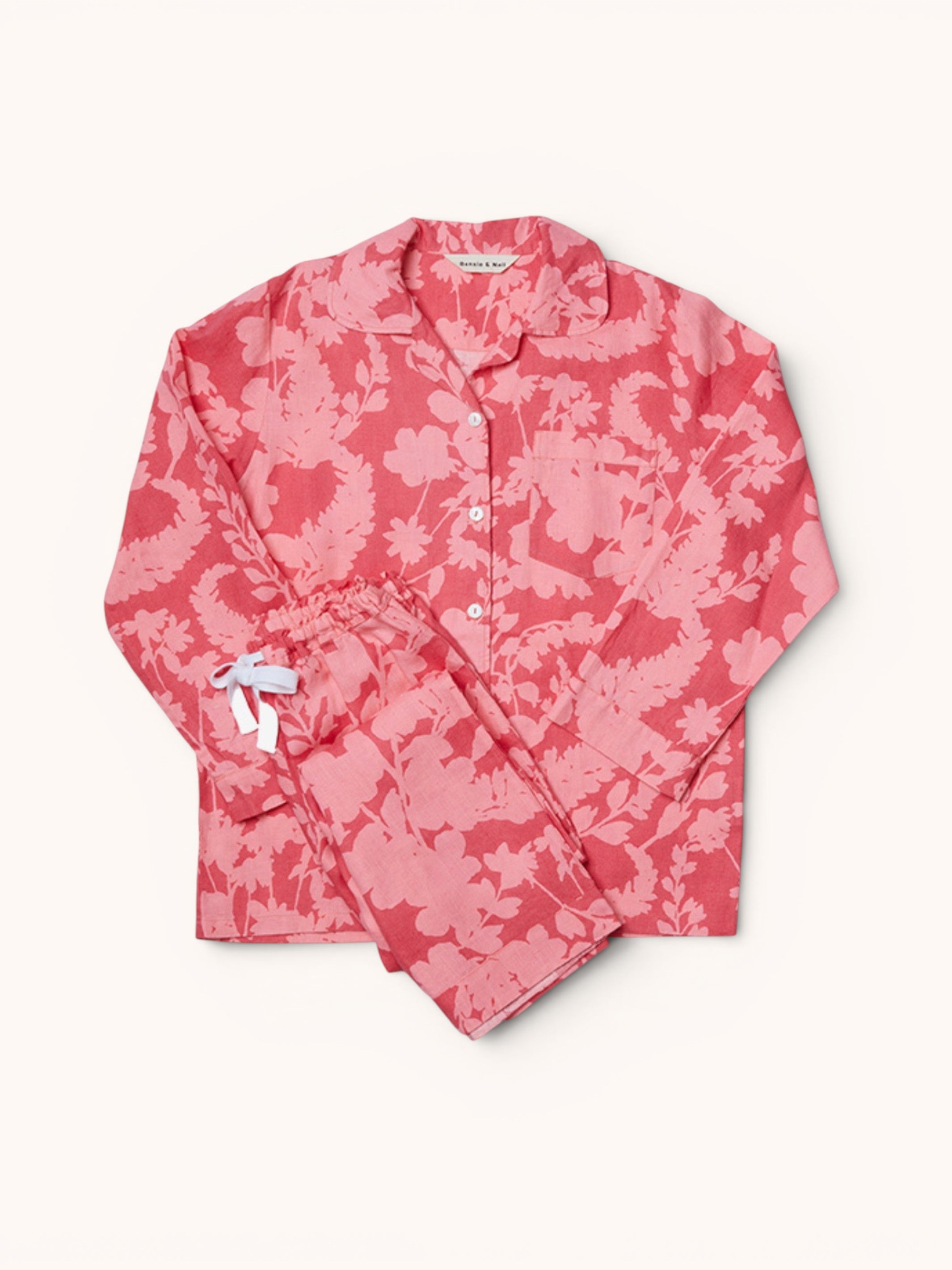 Petal Pink Linen Pyjama Set