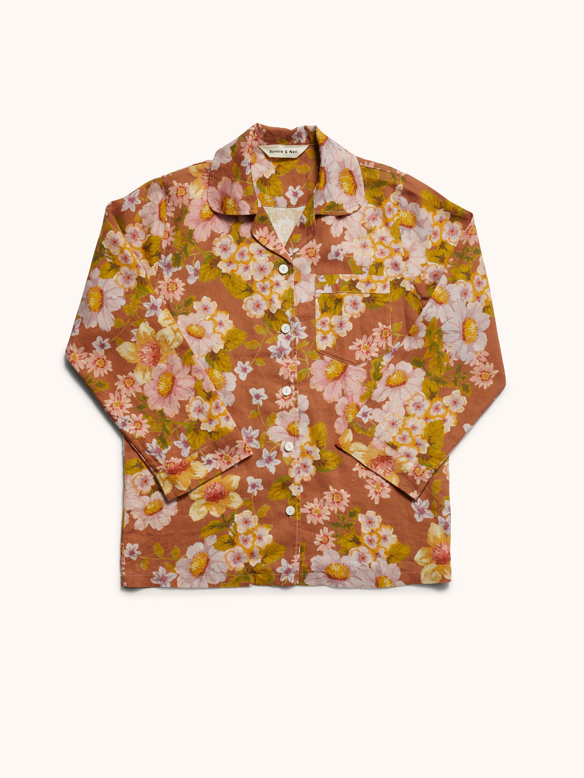 Buttercup Rust Linen Pyjama Set