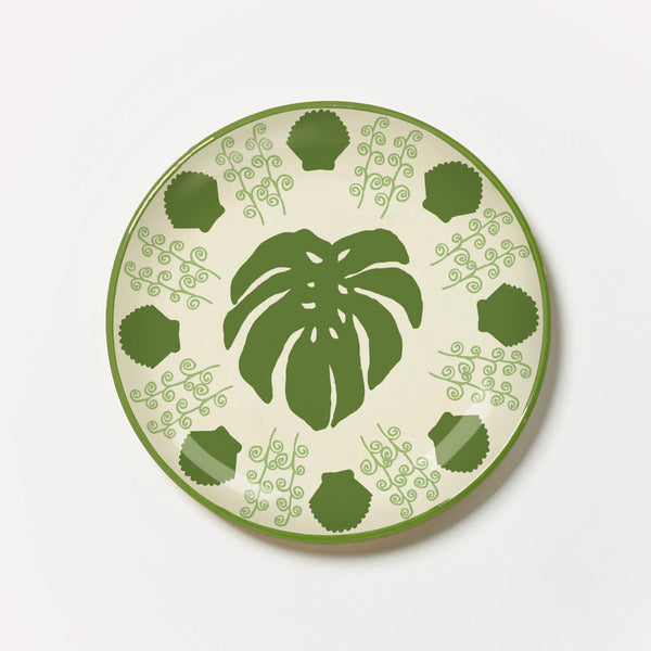 Monstera Green Plate