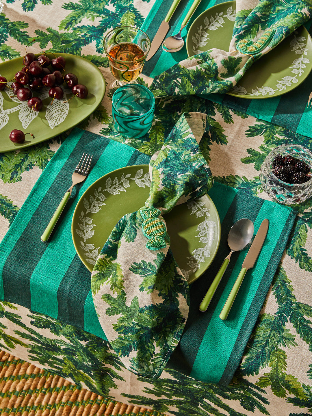 Vines Green Plate