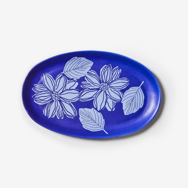 Margot Cobalt Oval Plate