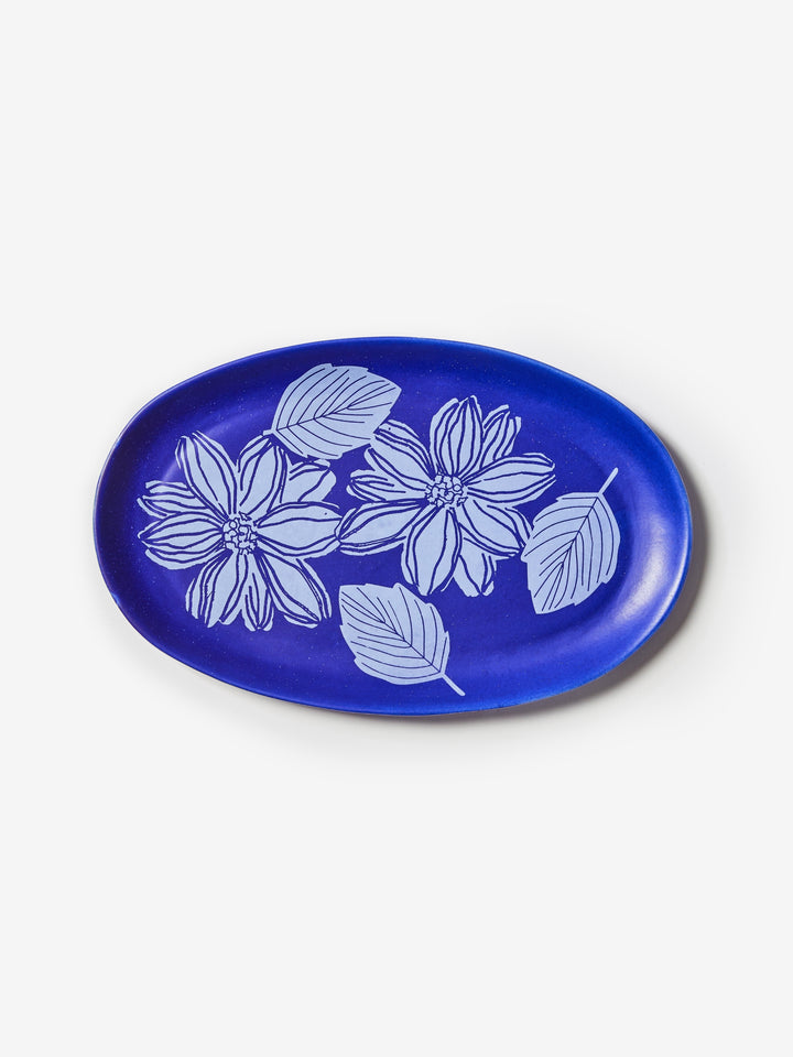 Margot Cobalt Oval Plate - Almost Perfect
