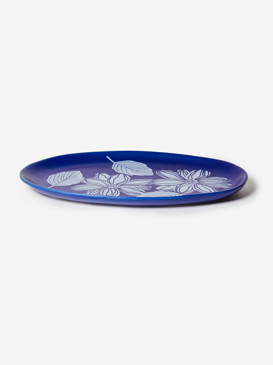 Margot Cobalt Oval Plate - Almost Perfect