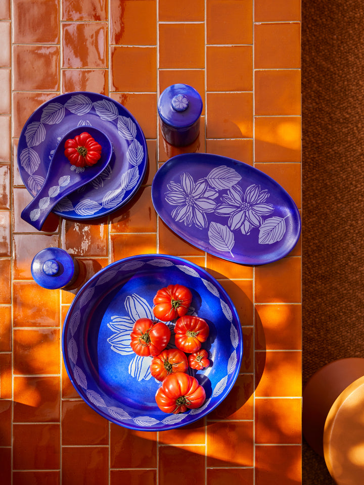 Margot Cobalt Oval Plate - Almost Perfect