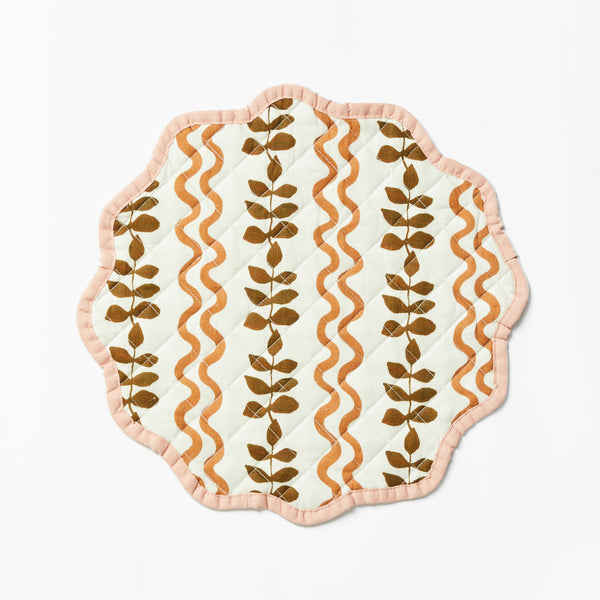 Ferns & Waves Cocoa Placemats (set of 4)