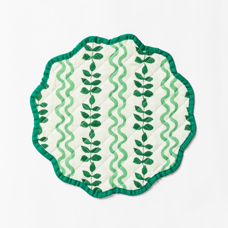 Ferns & Waves Greens Placemats (set of 4)