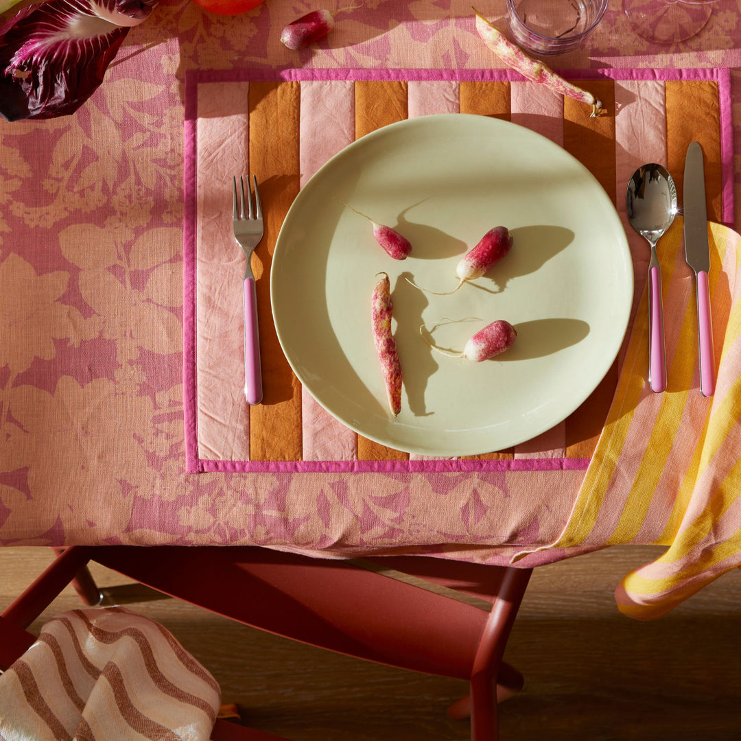 Stripe Peach Placemats