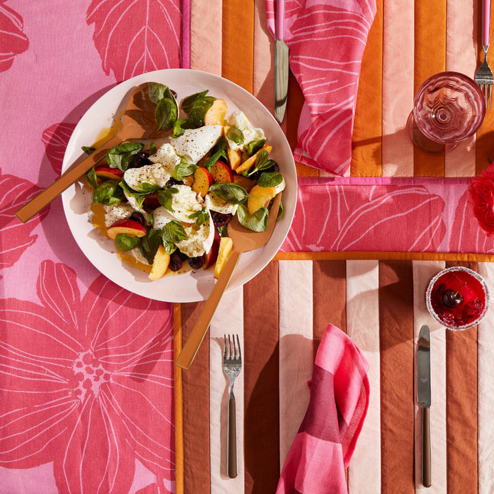 Stripe Peach Placemats