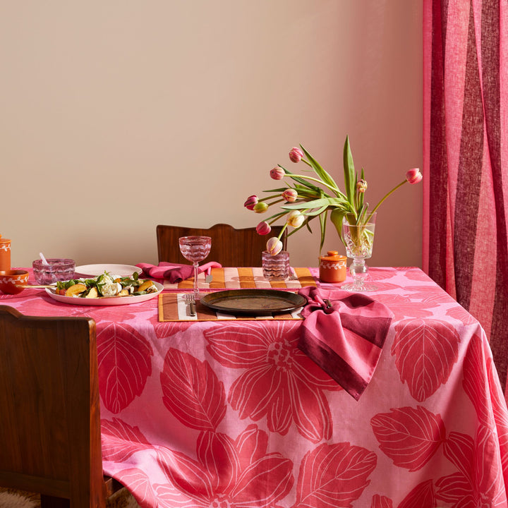 Stripe Peach Placemats