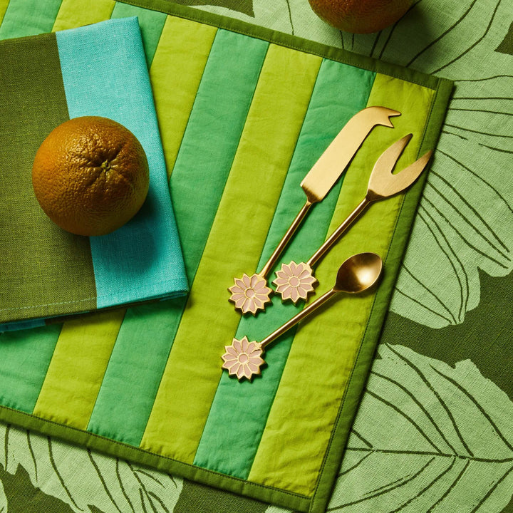 Stripe Green Placemats