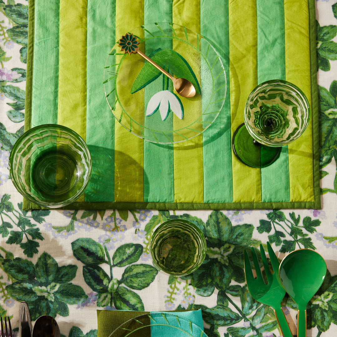 Stripe Green Placemats