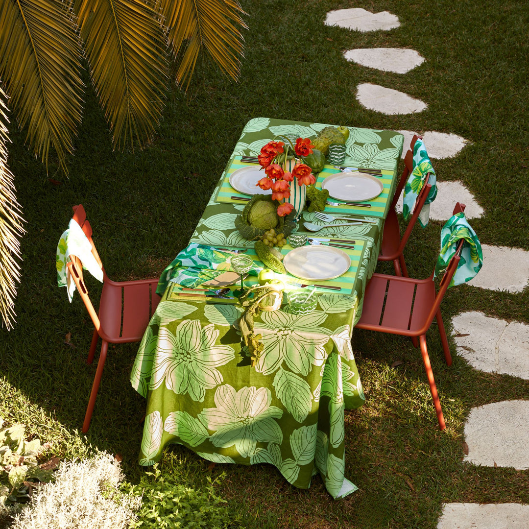 Stripe Green Placemats